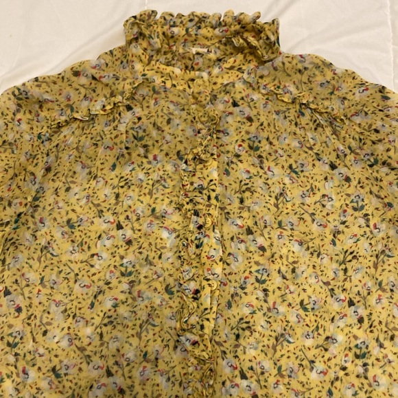 ZADIG & VOLTAIRE  Rebbie Anemone Dress Yellow Size S - Picture 7 of 8